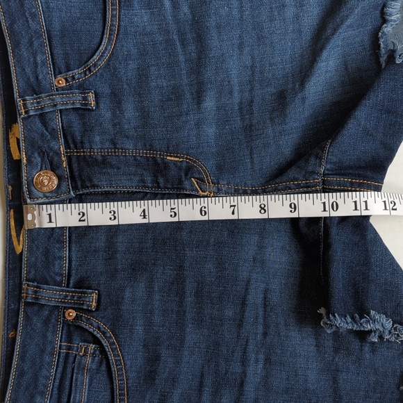 Seven 7 Weekend Short Frayed Hem Jean Shorts 6 Blue - Picture 15 of 16